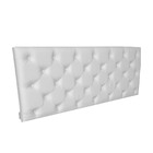 Cabeceira Queen Cama Box Capitonê Corino 160 X 60 Rbl Branco