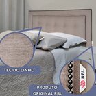 Cabeceira Queen Cama Box Veneza Diamond 10 Linho 160 X 80 Bege