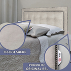 Cabeceira Queen Cama Box Veneza Diamond 10 Suede Liso 160 X 1