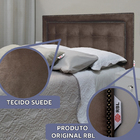 Cabeceira Queen Cama Box Veneza Diamond 10 Suede Liso 160 X 6