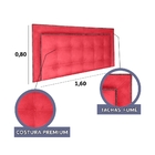 Cabeceira Queen Cama Box Veneza Diamond 10 Suede Liso 160 X 8