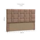 Cabeceira Queen Carlotta Suede Chocolate