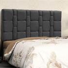 Cabeceira Queen Carlotta Suede Preto