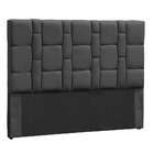 Cabeceira Queen Carlotta Suede Preto