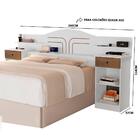 Cabeceira Queen Casal Basoto Lisboa Branco Castanho