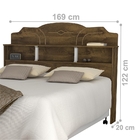 Cabeceira Queen Cometa Castanho