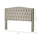 Cabeceira Queen Costa Rica  Linho Bege