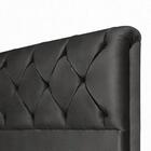 Cabeceira Queen Daiana 160cm Suede Preto – Fdecor