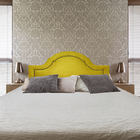 Cabeceira Queen Diamond Provence Suede Liso Amarelo 160 X 60