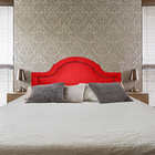 Cabeceira Queen Diamond Provence Suede Vermelho 160 X 60