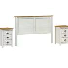 Cabeceira Queen E 02 Mesas De Cabeceira Madeira Maciça 9116x9