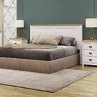 Cabeceira Queen E 02 Mesas De Cabeceira Madeira Maciça 9116x9