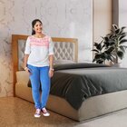 Cabeceira Queen Em Madeira Maciça  Amêndoa Mel