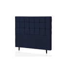Cabeceira Queen Espanha 160 Cm Suede Azul Marinho - D A Decor