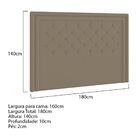 Cabeceira Queen Estocolmo P04 160 Cm Suede - Amarena Móveis -