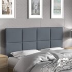 Cabeceira Queen Estofada 160cm Jurubá Yescasa Cinza