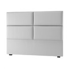 Cabeceira Queen Estofada 160cm Laka Espresso Móveis Branco