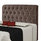 Cabeceira Queen Estofada 163cm Grécia  Chocolate