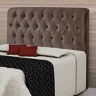 Cabeceira Queen Estofada 163cm Grécia  Chocolate