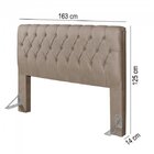 Cabeceira Queen Estofada 163cm Grécia  Palha