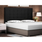 Cabeceira Queen Estofada Arsenal 160 Cm Veludo Preto - Nexta