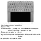 Cabeceira Queen Estofada Cama Box Lady 160 Cm Strass  Suede V