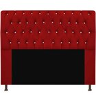 Cabeceira Queen Estofada Cama Box Lady 160 Cm Strass  Suede V