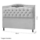 Cabeceira Queen Estofada Capitône Com Frame Belize 160 Cm Ver
