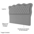 Cabeceira Queen Estofada Capitône Olivia 160 Cm Para Cama Box