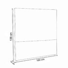 Cabeceira Queen Estofada Com Strass Londres 160 Cm Azul Velur