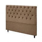 Cabeceira Queen Estofada Embaixatriz  Bege