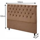 Cabeceira Queen Estofada Embaixatriz  Bege