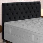 Cabeceira Queen Estofada Embaixatriz  Preto