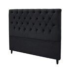 Cabeceira Queen Estofada Embaixatriz  Preto