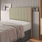 Cabeceira Queen Estofada Estela 160 Cm Para Cama Box Corino B