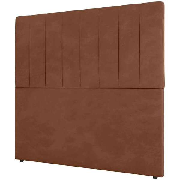 Cabeceira Queen Estofada Estela 160 Cm Para Cama Box Veludo T