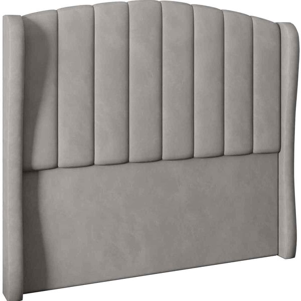 Cabeceira Queen Estofada Grey 160 Cm Para Cama Box Veludo Pra