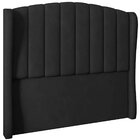 Cabeceira Queen Estofada Grey 160 Cm Para Cama Box Veludo Pre