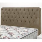 Cabeceira Queen Estofada Imperatriz  Marrom Taupe