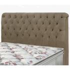 Cabeceira Queen Estofada Imperatriz  Marrom Taupe