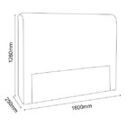 Cabeceira Queen Estofada Imperatriz  Preto