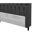 Cabeceira Queen Estofada Imperatriz  Preto