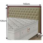 Cabeceira Queen Estofada Imperatriz Helanca Areia Simbal