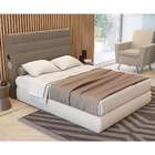 Cabeceira Queen Estofada Kernel Marrom