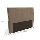 Cabeceira Queen Estofada Kernel Marrom