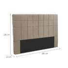 Cabeceira Queen Estofada Larissa Bege