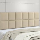 Cabeceira Queen Estofada Luna Viero Pastel