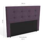 Cabeceira Queen Estofada Mona Ii Berinjela