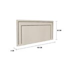 Cabeceira Queen Estofada Para Cama Box Com Tachas 160x60cm Re
