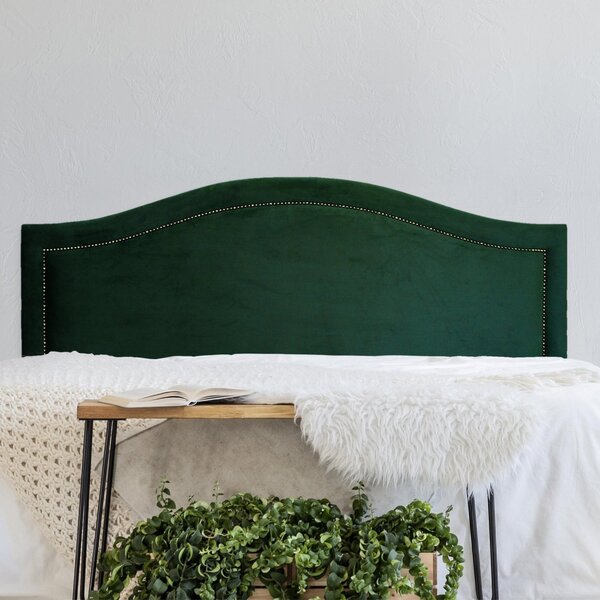 Cabeceira Queen Estofada Para Cama Box Curva Luxo Com Tachas